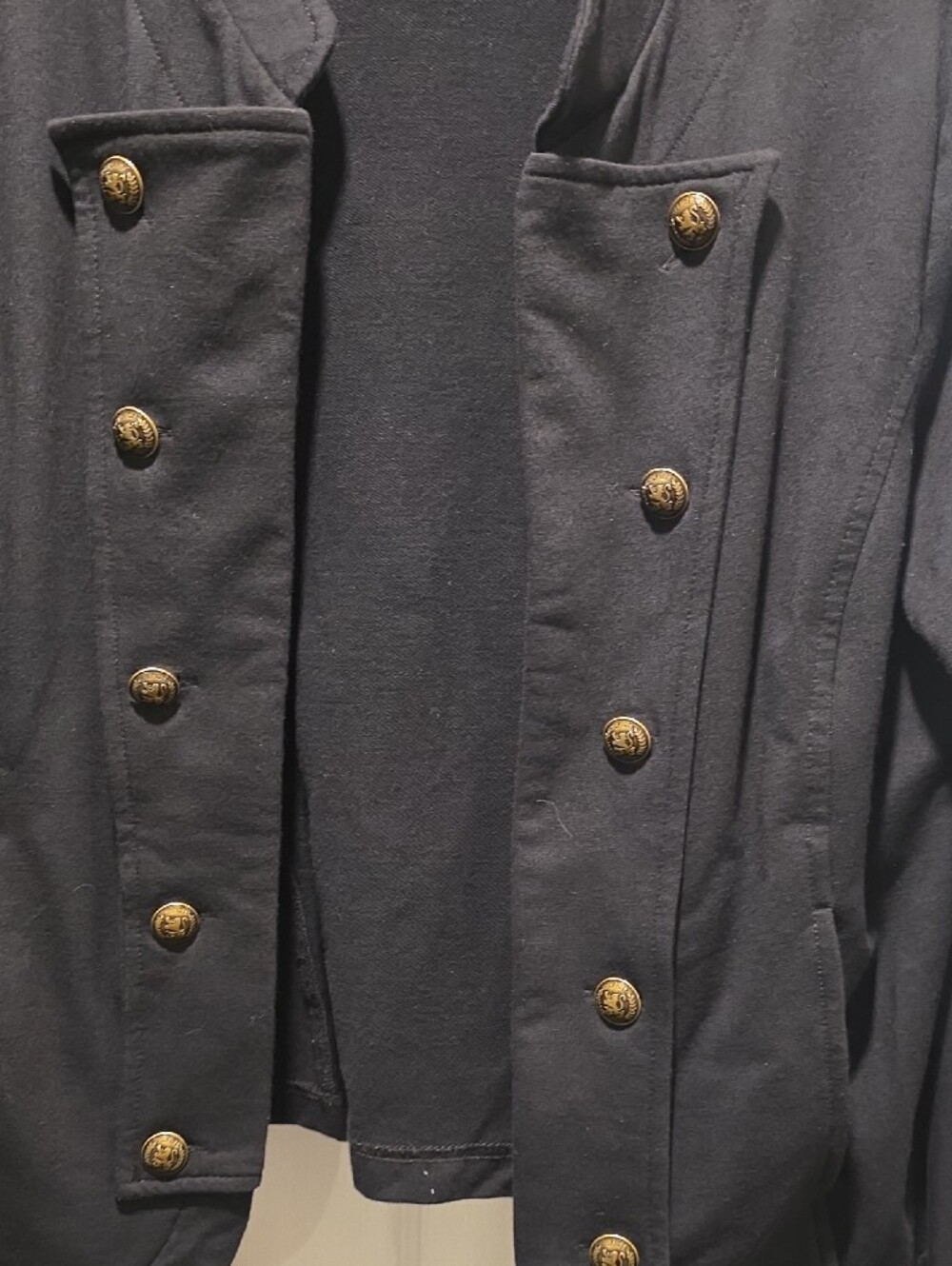 Tommy Hilfiger Black Military-Inspired Blazer - Picture 3 of 4